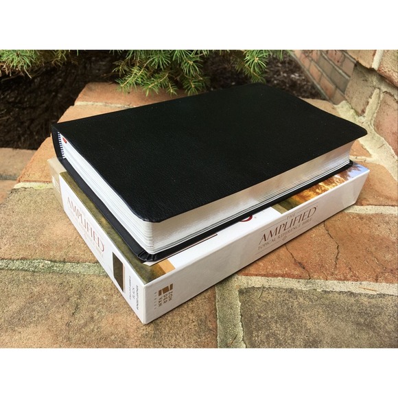 Amplified Topical Reference Bible | AMP Bible | Black Bonded Leather - Picture 1 of 8